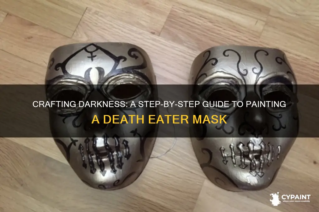 how to paint a death eater mask