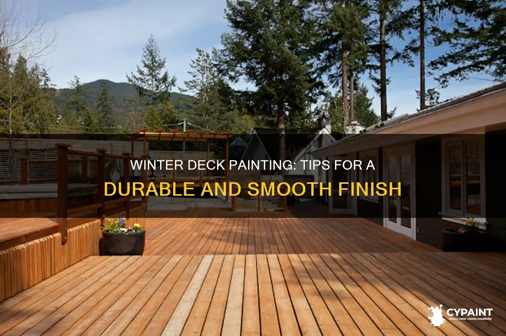 how to paint a deck in the winter