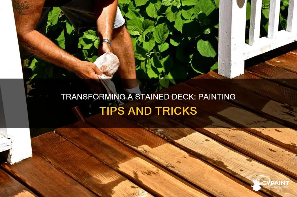 how to paint a deck that has been stained