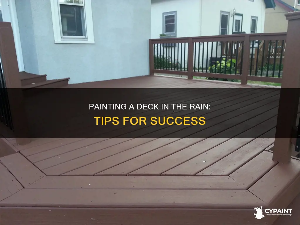 how to paint a deck when it keeps raining