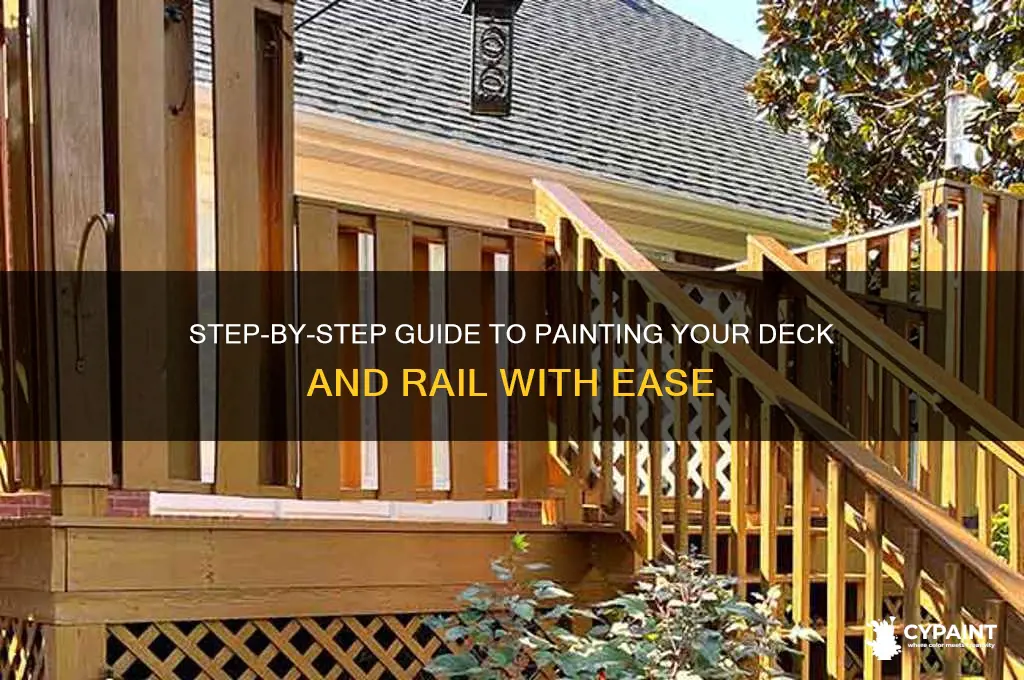 how to paint a deck with a rail