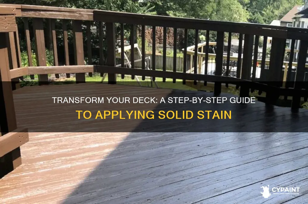 how to paint a deck with solid stain