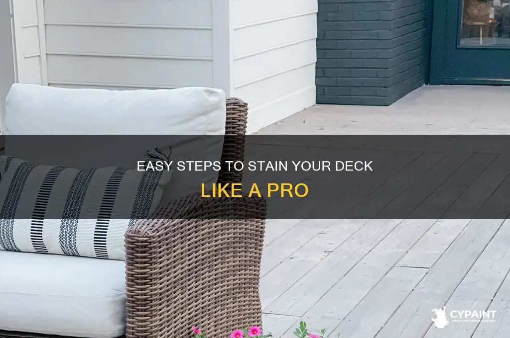 how to paint a deck with stain