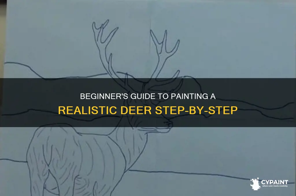 how to paint a deer for beginners