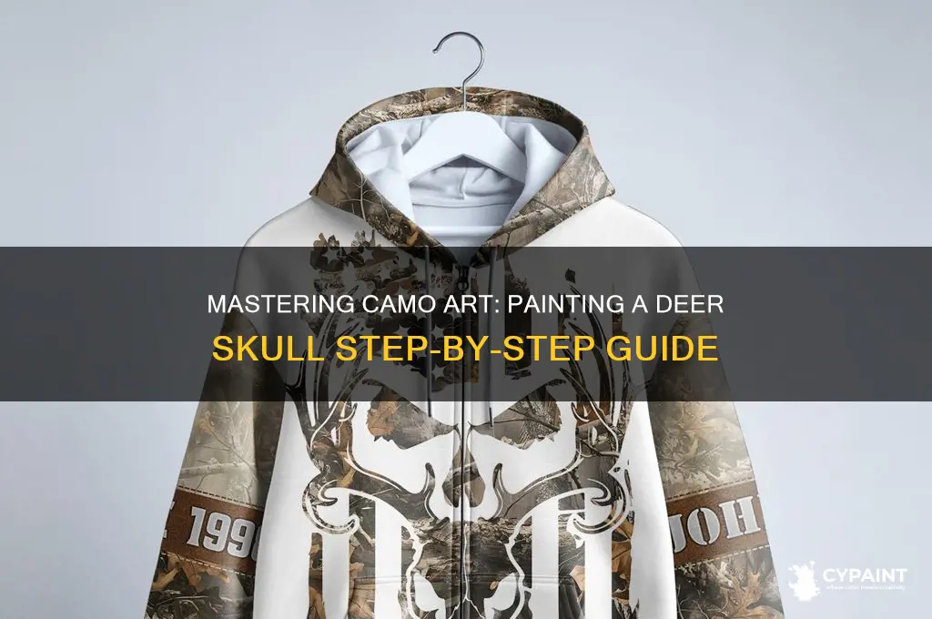 how to paint a deer skull camo