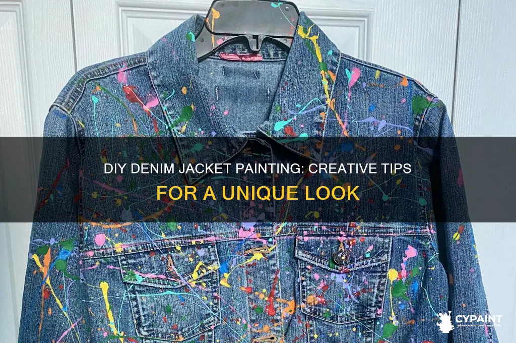 how to paint a demin jean jacke