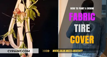 DIY Denim Fabric Tire Cover: Easy Painting Guide for Stylish Wheels