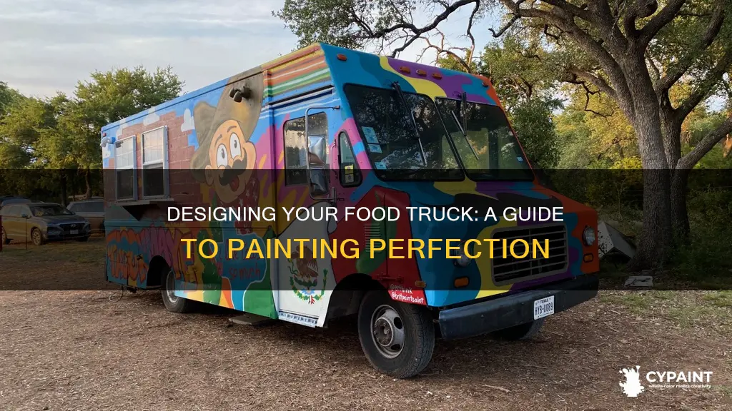 how to paint a design in a food truck