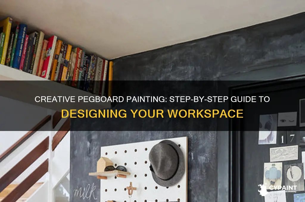 how to paint a design on a pegboard
