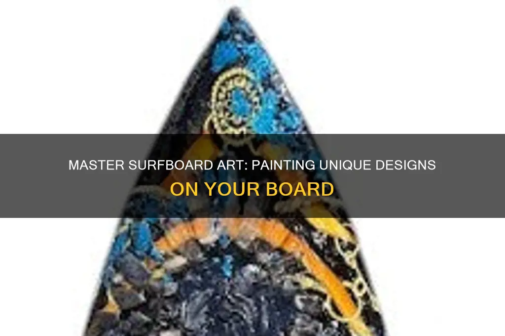 how to paint a design on a surfboard