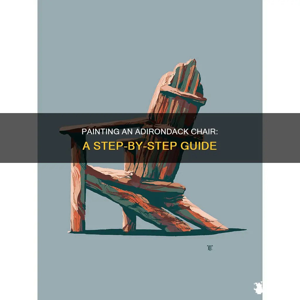 how to paint a design on an adirondak chair