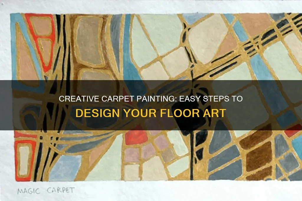 how to paint a design on carpet