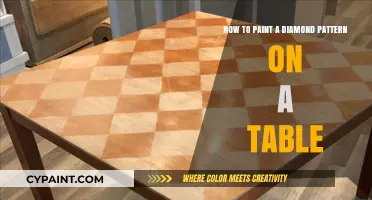 Creating a Diamond Pattern on a Table