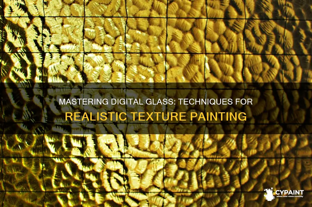 how to paint a digital glass texture