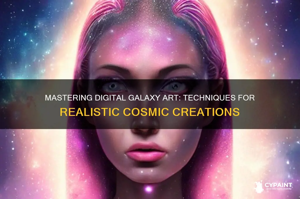 how to paint a digital realistic galaxy
