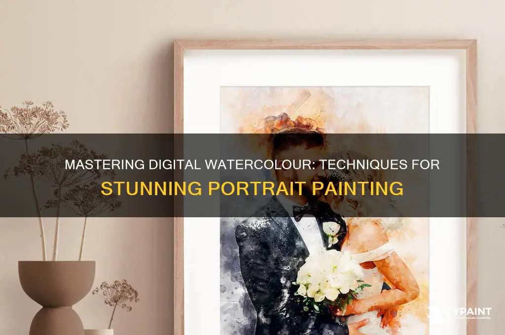 how to paint a digital watercolour portrait