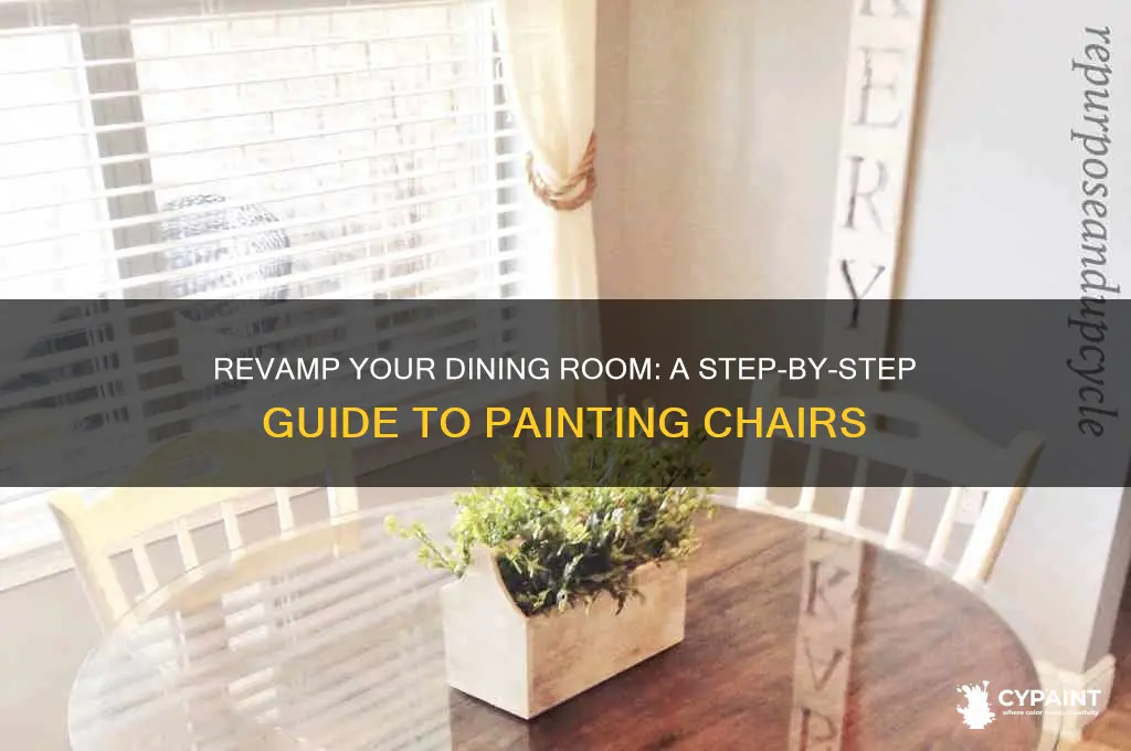 how to paint a dining room chair
