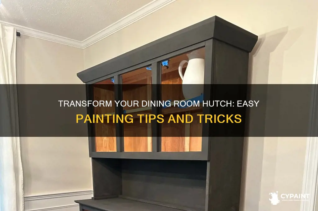 how to paint a dining room hutch