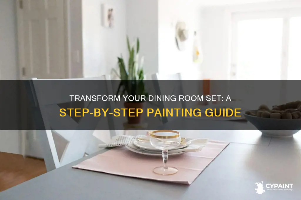 how to paint a dining room set