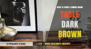 Transforming Your Dining Table to a Dark Brown Hue