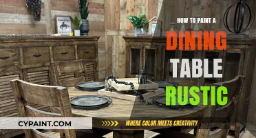Rustic Dining Table Makeover: Easy Painting Techniques for a Vintage Look