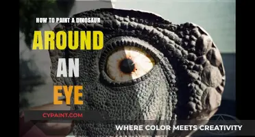 Creative Eye Art: Painting a Dinosaur Around Your Eye
