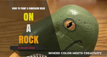 Paint a Prehistoric Rock Art: Dinosaur Head
