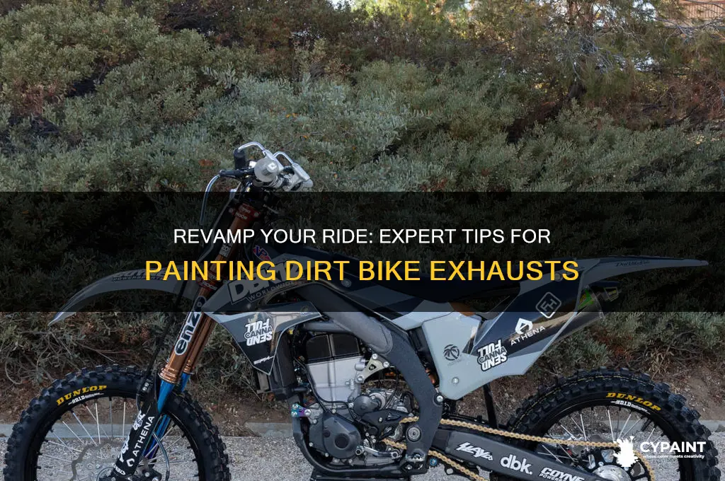how to paint a dirt bike exhaust