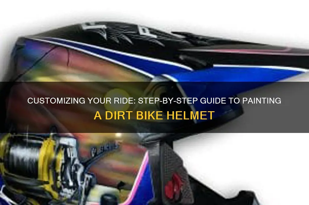 how to paint a dirt bike helmet