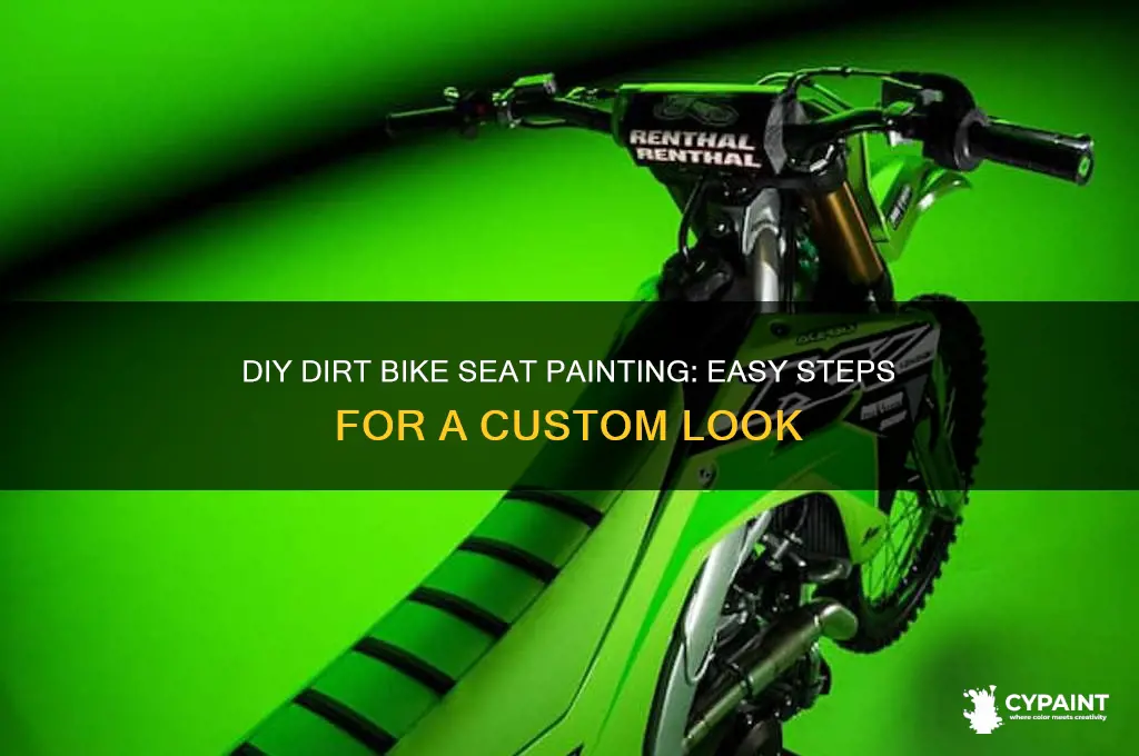 how to paint a dirt bike seat