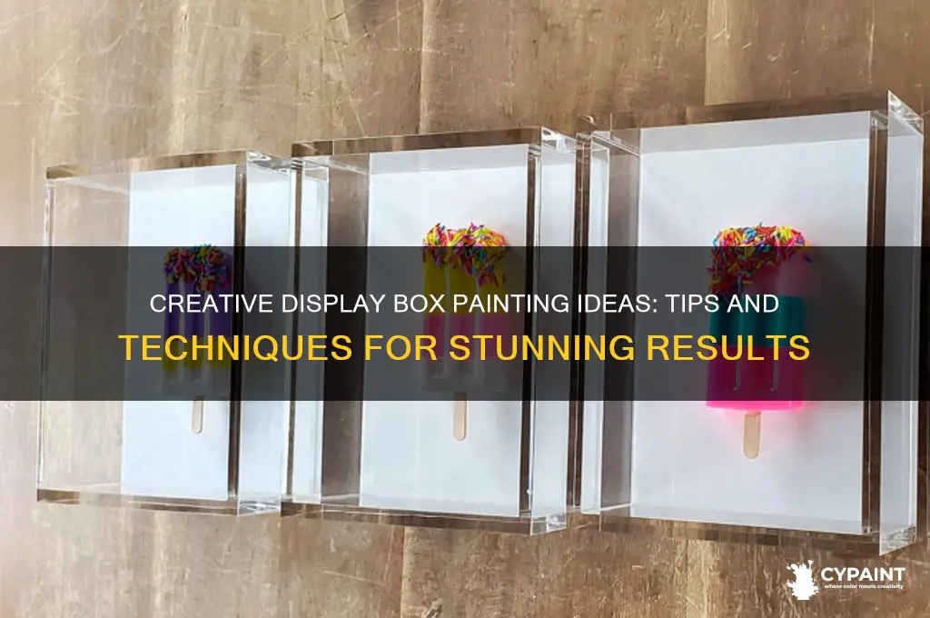 how to paint a display box ideas