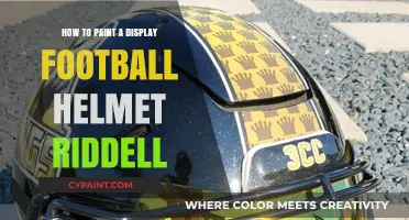 Mastering the Art: Painting Your Riddell Football Helmet Display