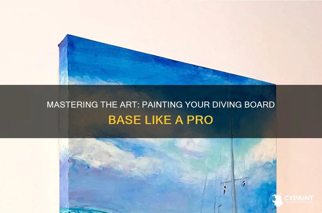 how to paint a diving board base