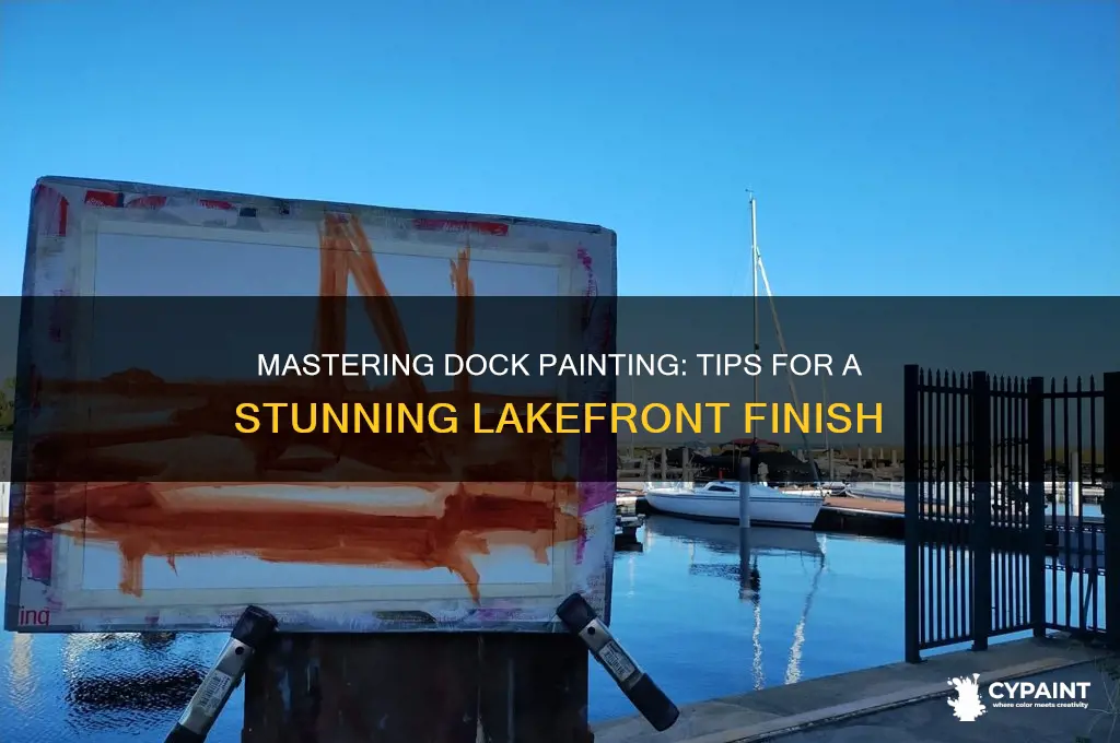 how to paint a dock on a lake