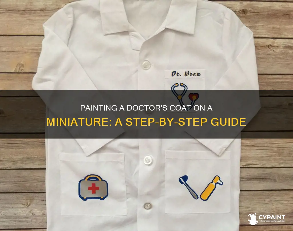 how to paint a doctor coat on a miniature