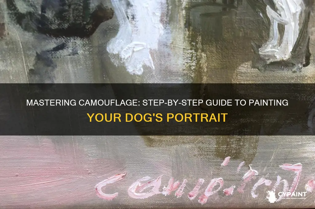 how to paint a dog in camousflage