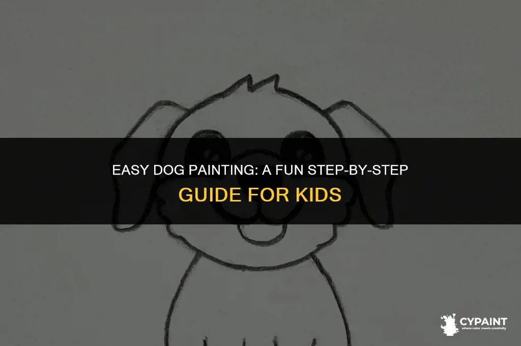 how to paint a dog step by step for children