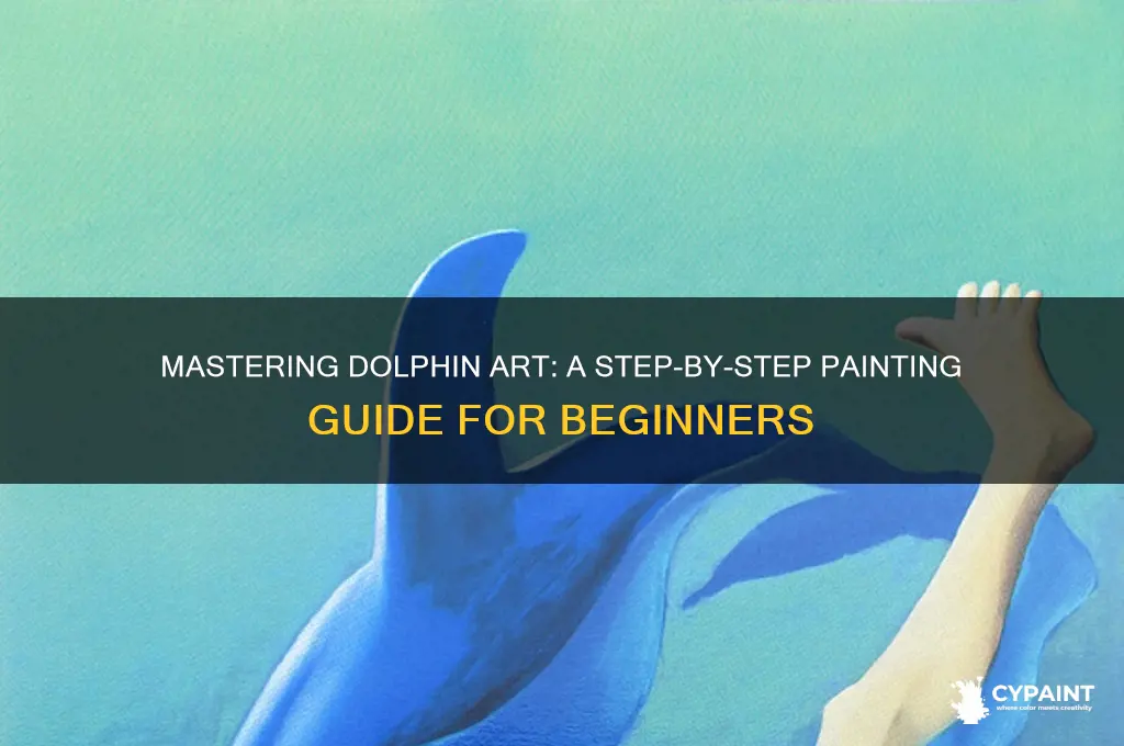 how to paint a dolphin step by step