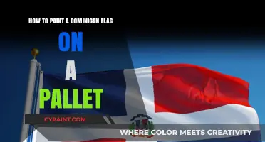 Dominican Flag Art: Painting on Pallets