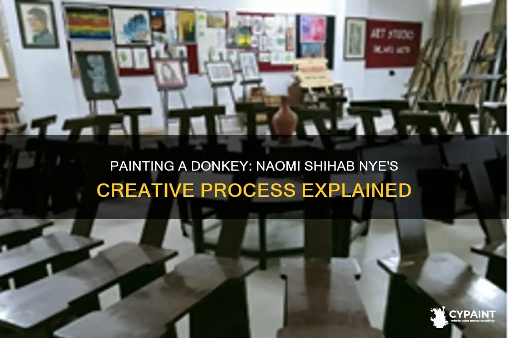 how to paint a donkey naomi shihab nye
