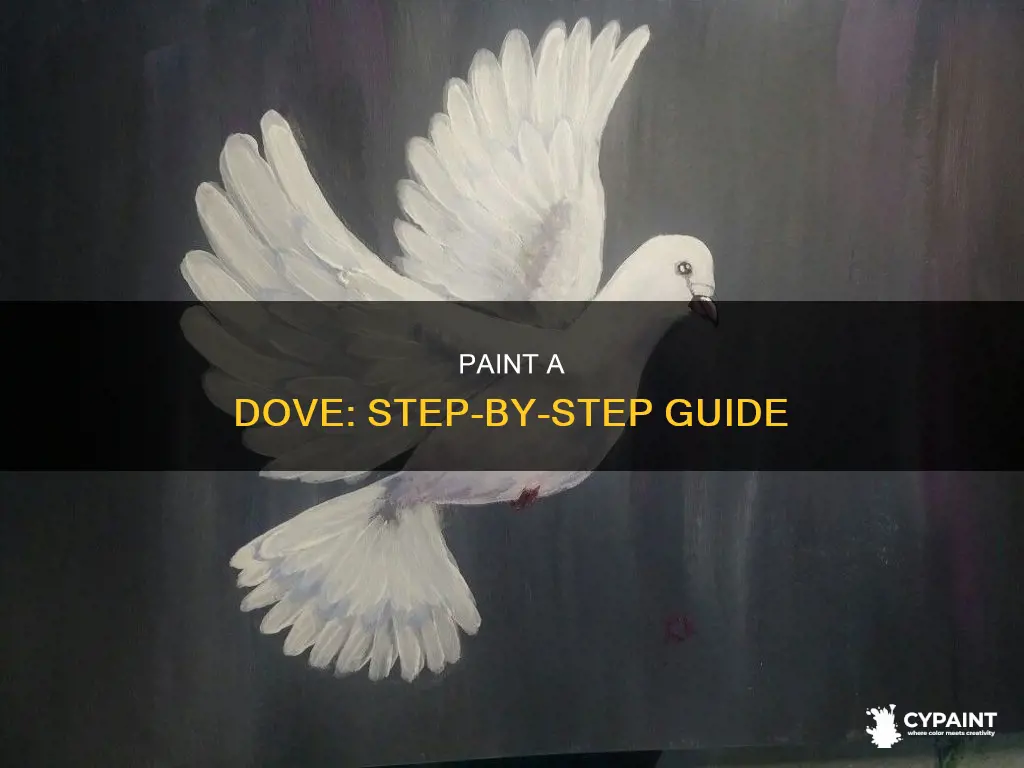 how to paint a dove step by step lesson