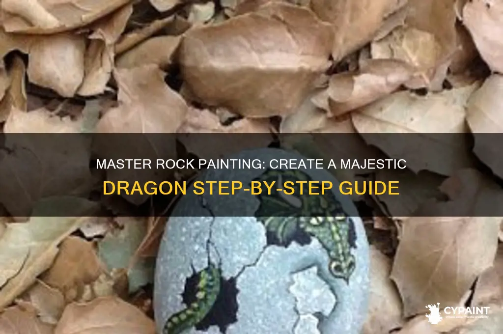 how to paint a dragon on a rock