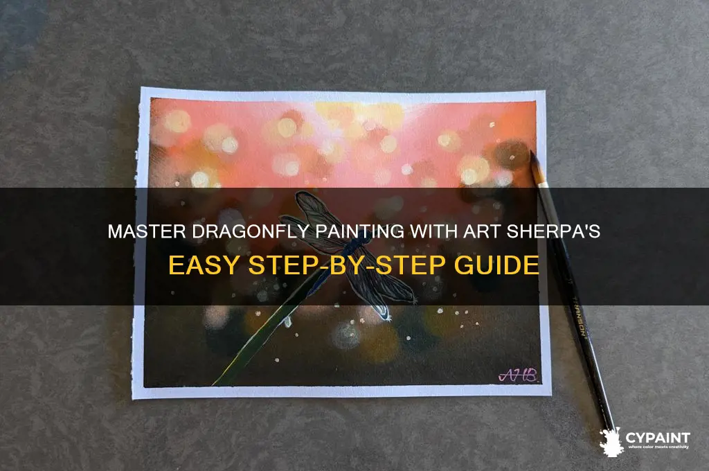 how to paint a dragonfly by artsherpa
