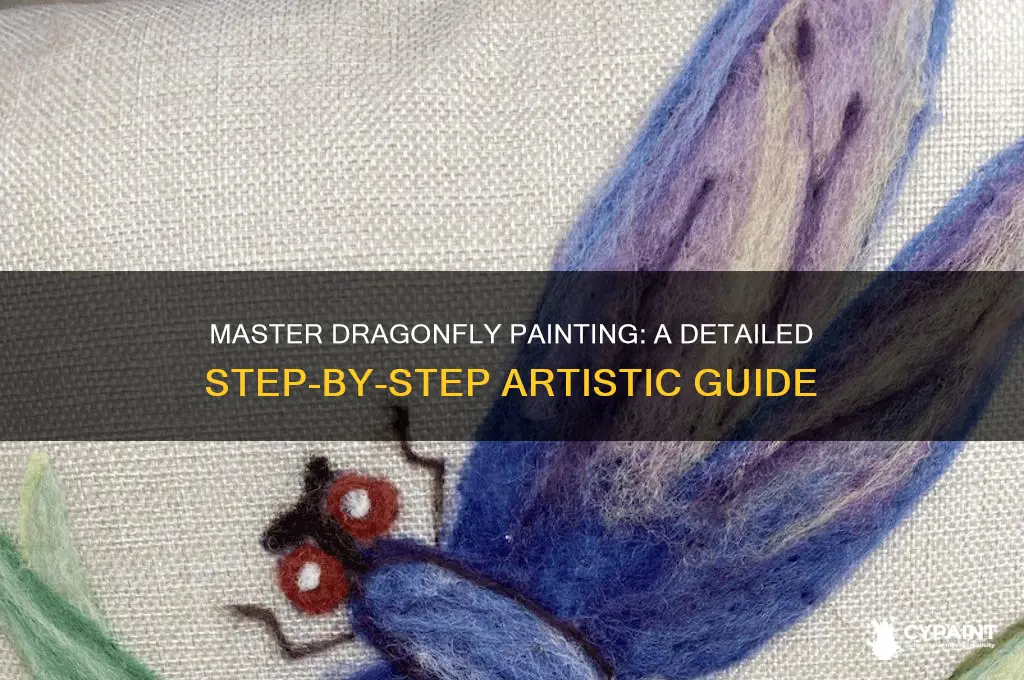 how to paint a dragonfly step by step