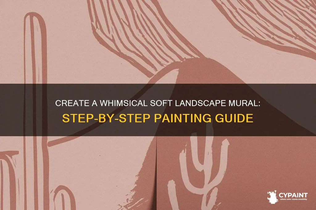 how to paint a dreamy soft landscape mural