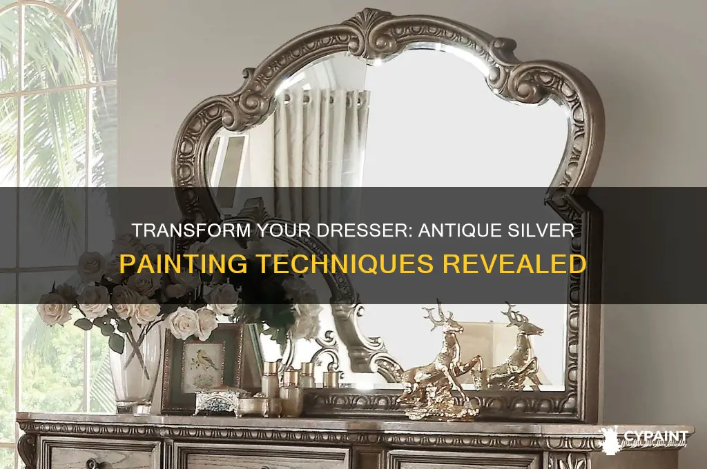 how to paint a dresser antique silver