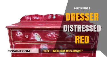 Distressed Red Dresser: Easy DIY Painting Guide for Vintage Charm