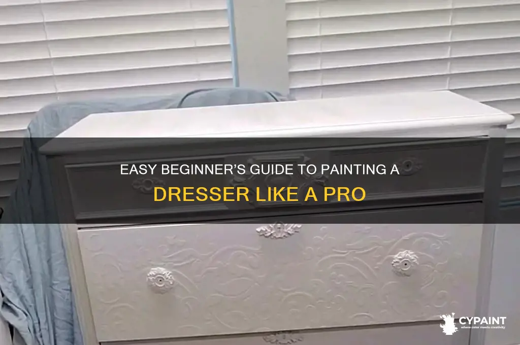how to paint a dresser for beginners