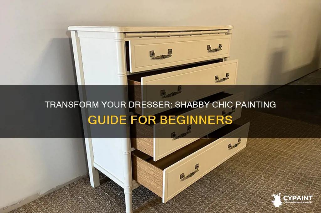 how to paint a dresser shabby chic style