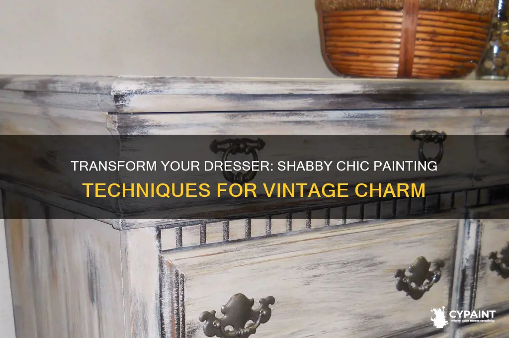 how to paint a dresser shabby chic